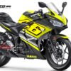 Decal Stiker Yamaha YZF R25 BLACK VR46 YELLOWLIME
